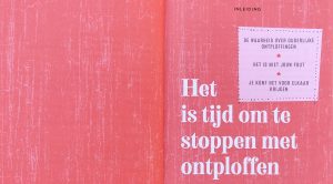 Stoppen ontploffen