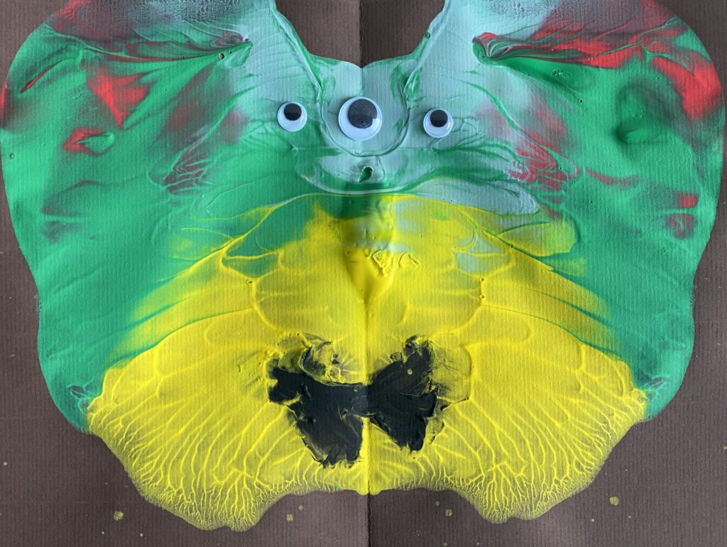 Kleurrijk monster