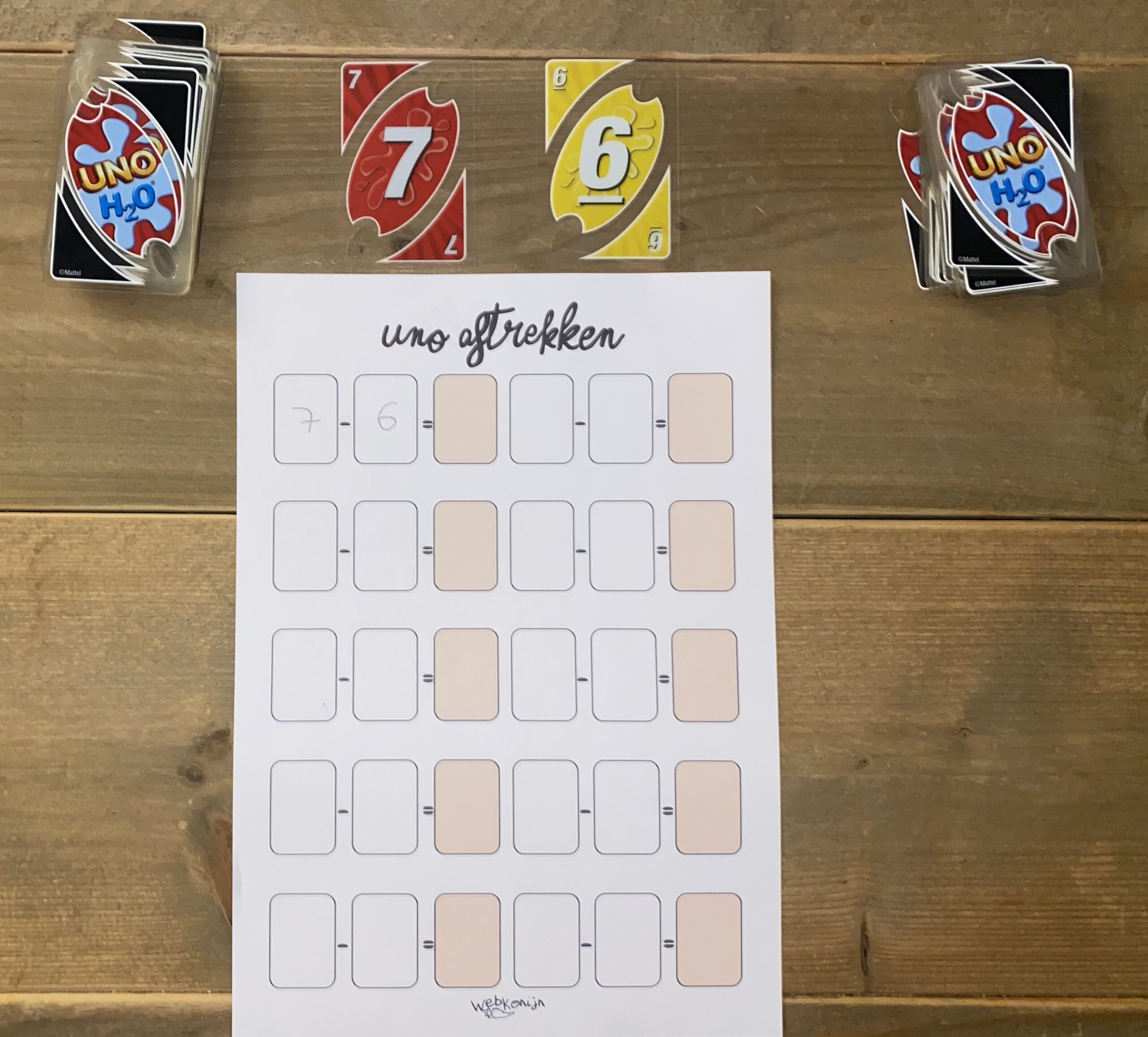 4 UNO kaartspelletjes om te oefenen met rekenen Webkonijn