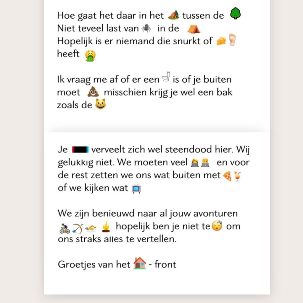 Emoji kaartje