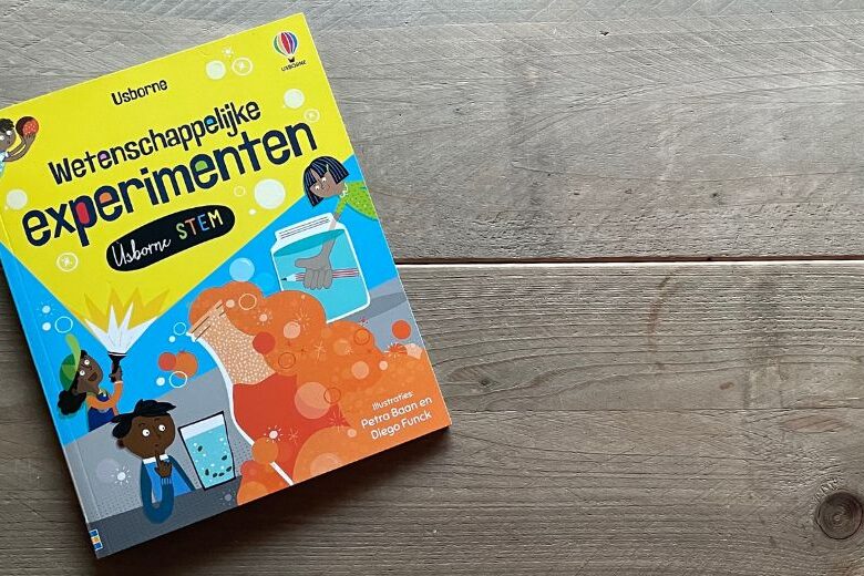 Boekje wetenschappelijke experimenten met usborne stem