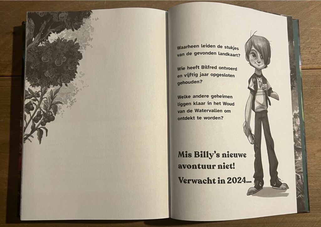 Boek bladzijde Billy's nieuwe avontuur wordt verwacht in 2024